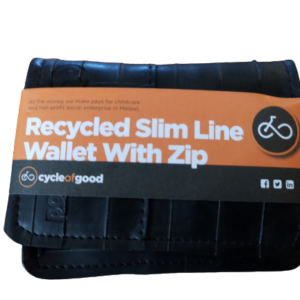Recycled Inner Tube Wallet with Zip